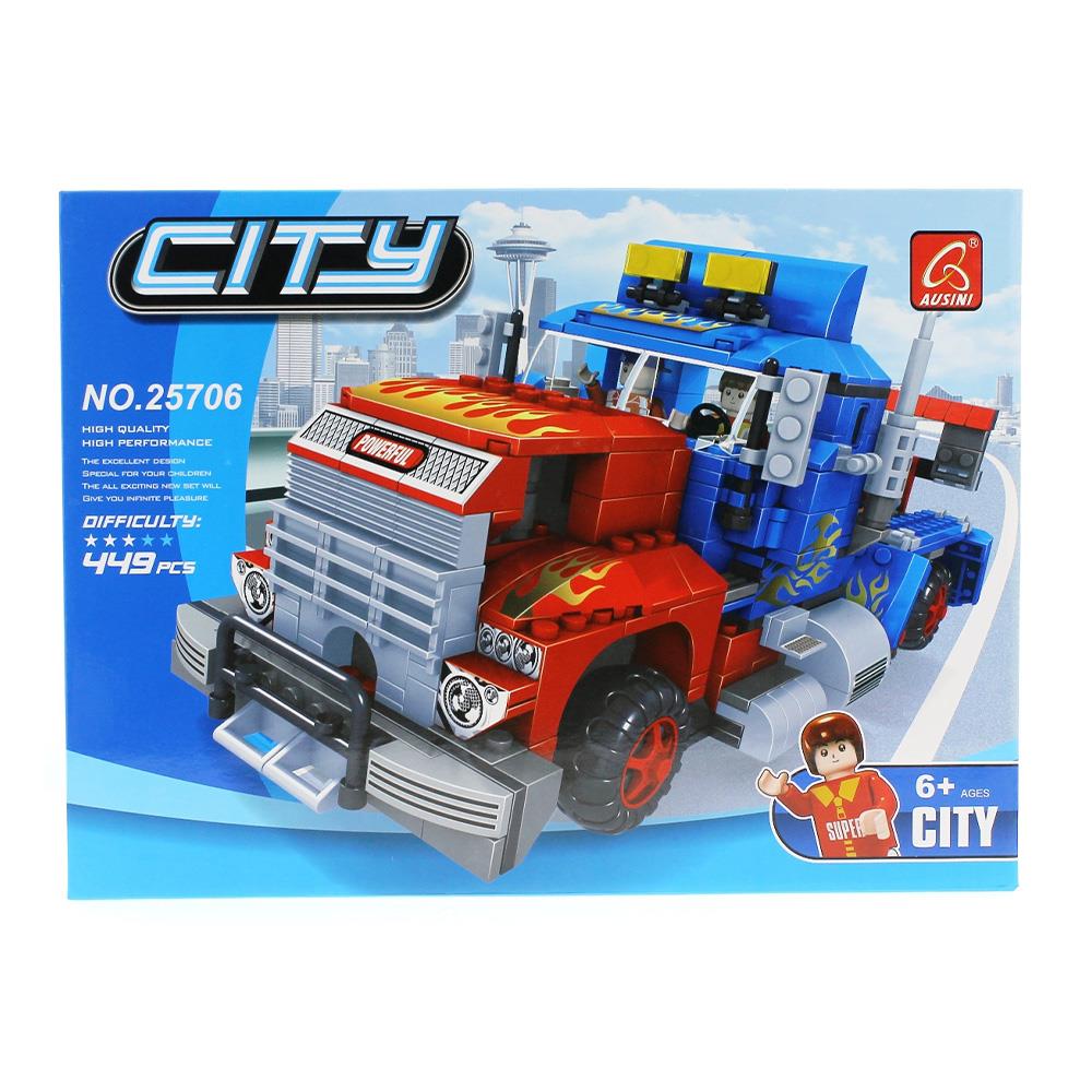 Ausini City Yarış Tırı Lego Seti - 449 Parça
