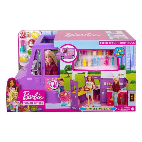 Barbie Yemek Arabası Oyun Seti