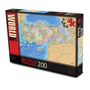 Türkiye Siyasi Haritası Puzzle & Yapboz - 200 Parça